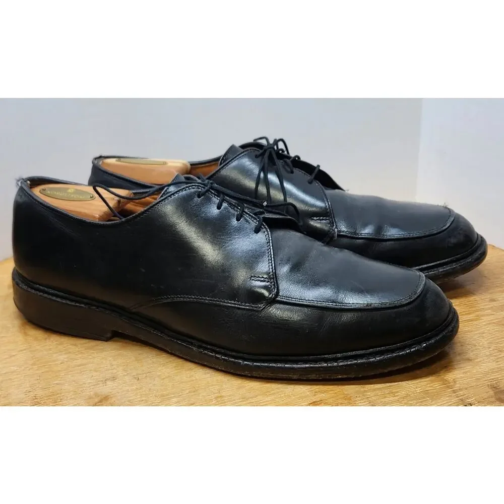 Allen Edmonds Brentwood black leather‎ Oxfords US 11D USA Made Needs Work Used
